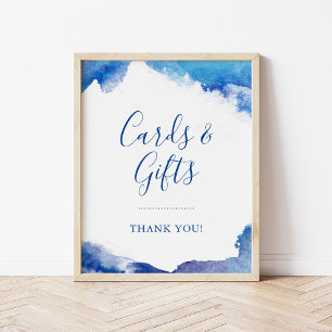 Saphire Tide Wedding Cards und Geschenke-Zeichen Poster