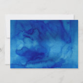 Saphire Tide Wedding Einladung (Rückseite)