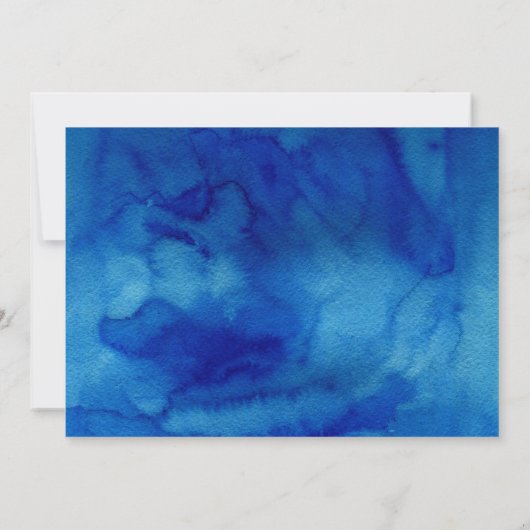 Saphire Tide Wedding Einladung (Rückseite)