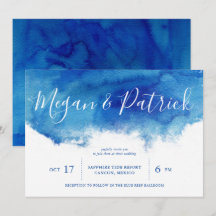 Saphire Tide Wedding Einladung