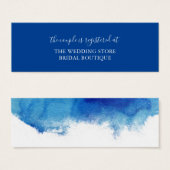 Saphire Tide Wedding Registry Insert Card (Vorne & Hinten)