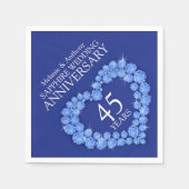 Saphire Wedding Blue Serviette (Vorderseite)