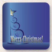 Saphire Weihnachtsbaum Untersetzer (Vorderseite)