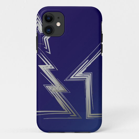 Saphire Weihnachtsnacht Case-Mate iPhone Hülle (Rückseite)