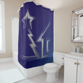 Saphire Weihnachtsnacht Duschvorhang (Beispiel)