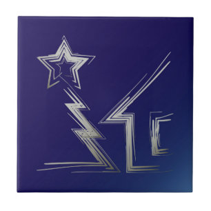 Saphire Weihnachtsnacht Fliese