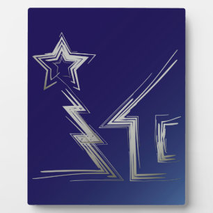 Saphire Weihnachtsnacht Fotoplatte