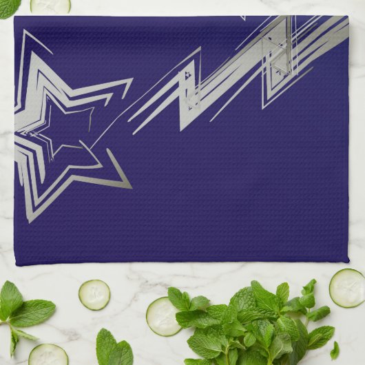 Saphire Weihnachtsnacht Handtuch (Gefaltet)