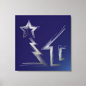 Saphire Weihnachtsnacht Leinwanddruck (Vorderseite)