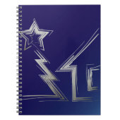 Saphire Weihnachtsnacht Notizblock (Vorderseite)