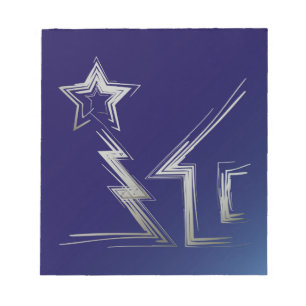 Saphire Weihnachtsnacht Notizblock