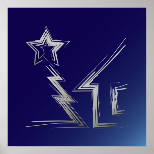 Saphire Weihnachtsnacht Poster (Vorne)