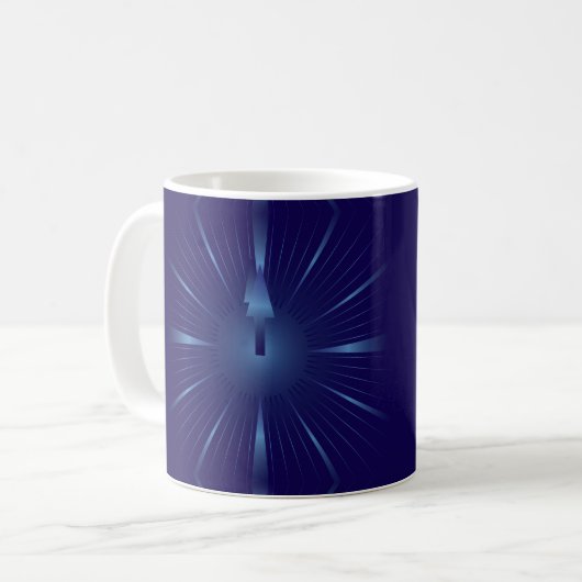 Saphirminute Kaffeetasse (Vorderseite Links)