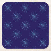 Saphirminute Rechteckiger Pappuntersetzer (Vorderseite)