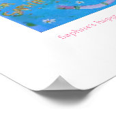 Saphirs fröhliche Gedanken Poster (Ecke)
