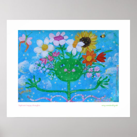 Saphirs fröhliche Gedanken Poster (Vorne)