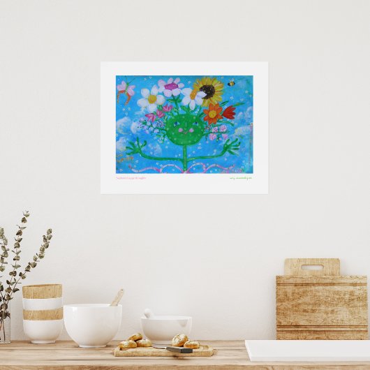 Saphirs fröhliche Gedanken Poster (Küche)