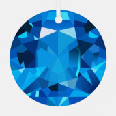 Saphirschmuck Ornament Aus Metall (Rückseite)