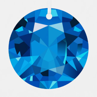 Saphirschmuck Ornament Aus Metall
