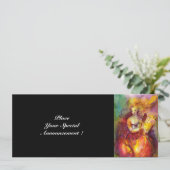 SAPHO, hellrot-grün Einladung (Stehend Vorderseite)