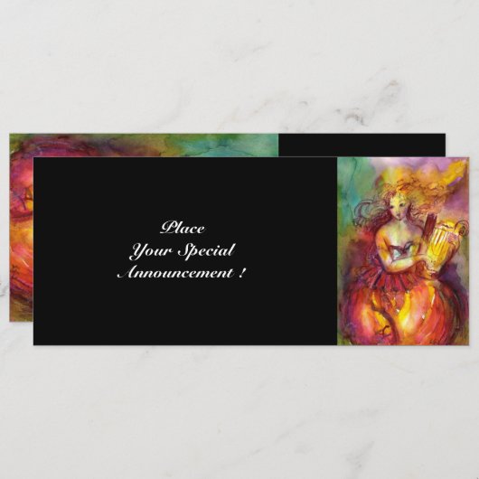 SAPHO, hellrot-grün Einladung (Vorne/Hinten)