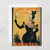"Sapho Soap - Bietet eine klare und gesunde Komple Postkarte (Vorne/Hinten)