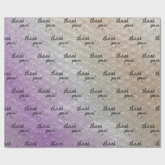 Sapin Sapin Bubble Wrap Reseller Vielen Dank Geschenkpapier (Flach)