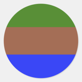 Sapiosexual Pride Flag Runder Aufkleber