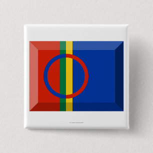 Sapmi Flaggen-Juwel Button