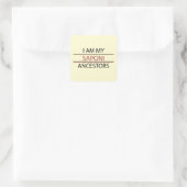 Saponi Ancestors Sticker (Square) (Tasche)