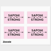 Saponi Strong Arrow Sticker (Rectangle) (Blatt)