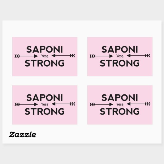 Saponi Strong Arrow Sticker (Rectangle) (Blatt)