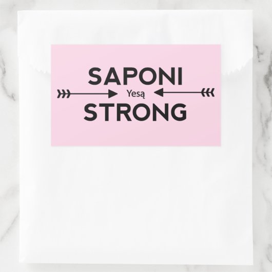 Saponi Strong Arrow Sticker (Rectangle) (Tasche)