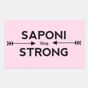 Saponi Strong Arrow Sticker (Rectangle)
