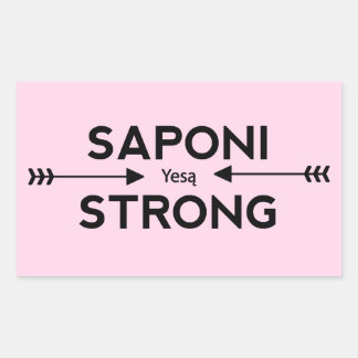 Saponi Strong Arrow Sticker (Rectangle)