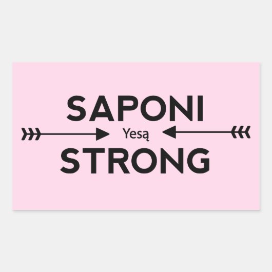 Saponi Strong Arrow Sticker (Rectangle) (Vorderseite)