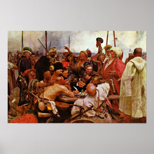 Saporoschzen schreibt einen Brief an den türkische Poster (Vorne)