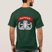 Sapper-Abzeichen-T-Shirt 2 T-Shirt (Rückseite)