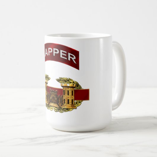 Sapper-Kampf-Ingenieur-Abzeichen Kaffeetasse (VorderseiteRechts)