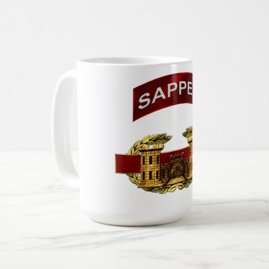Sapper-Kampf-Ingenieur-Abzeichen Kaffeetasse (Vorderseite Links)
