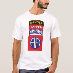 Sapper Ranger Service Abzeichen für den 82. Im Flu T-Shirt