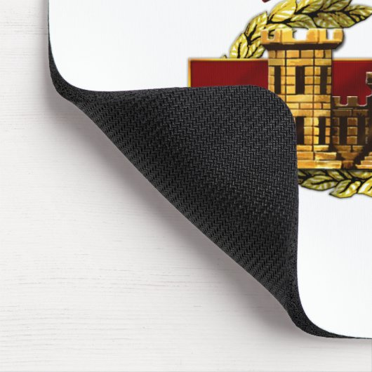 Sapper-Vorsprung mit Kampf-Ingenieur-Abzeichen Mousepad (Ecke)