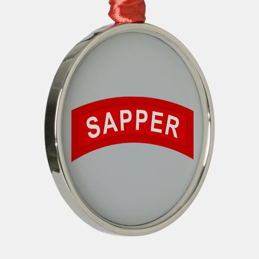 SAPPER Vorsprung Silbernes Ornament (Rechts)