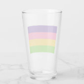 Sapphic Flag (lesbische Liebe) (LGBT) Glas (Rückseite)
