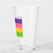 Sapphic Flag (lesbische Liebe) (LGBT) Glas (Links)