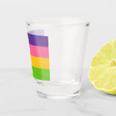 Sapphic Flag (lesbische Liebe) (LGBT) Schnapsglas (Rechts)