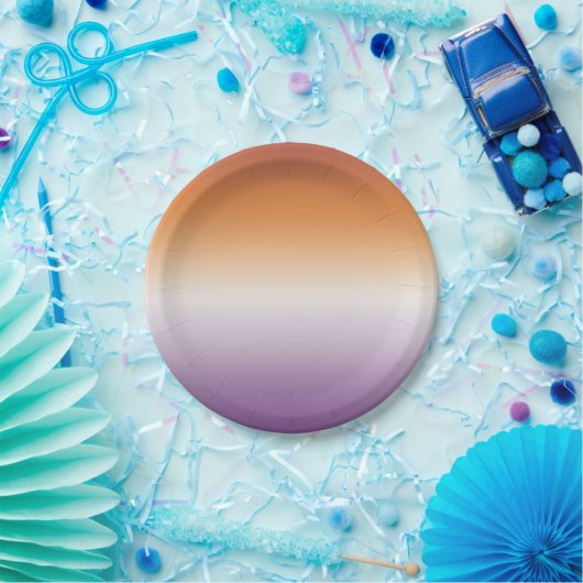 Sapphic Party Subtle Lesbian Flag Pappteller (Party)