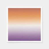 Sapphic Party Subtle Lesbian Flag Serviette (Vorderseite)