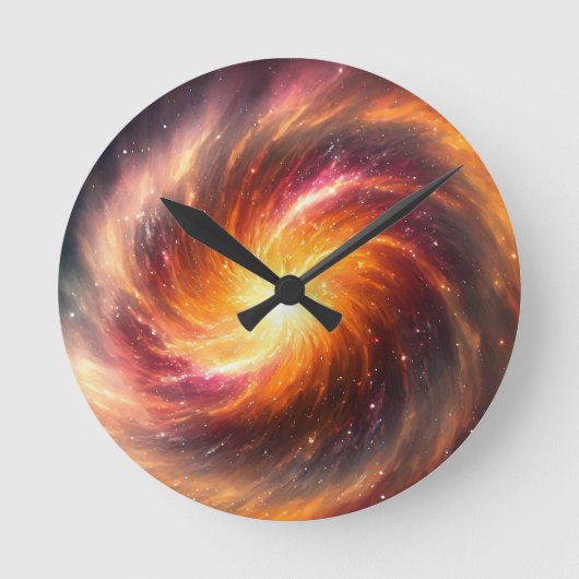 Sapphic Supernova - Runde Wanduhr (Vorderseite)