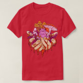 Sapphic Toadstool Frosch Handful Mushroom T-Shirt (Design vorne)